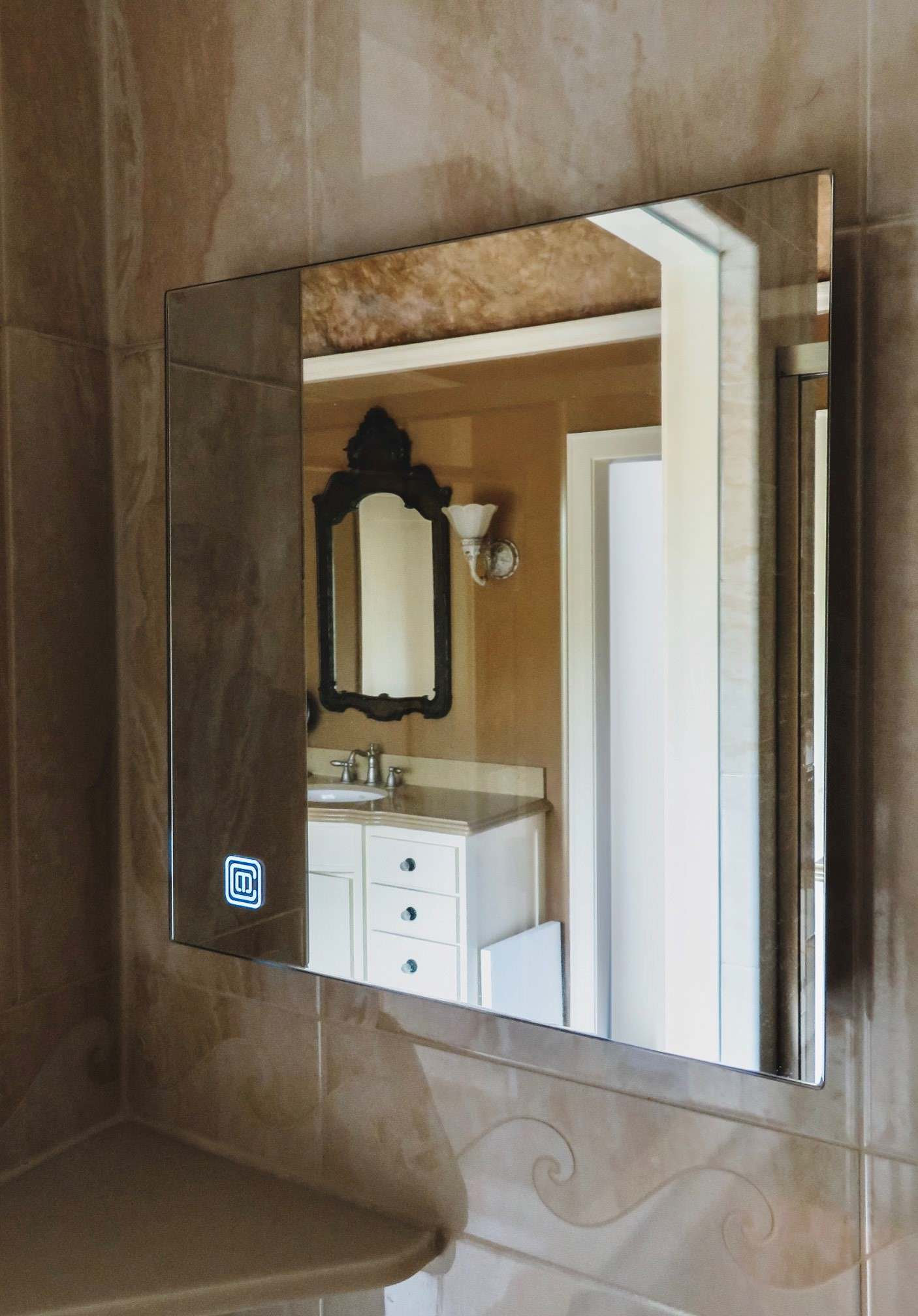 Clarity Fog Free Shower Mirror, Wall Mountable With Lithium Ion Battery ...