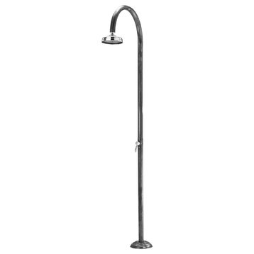 "Origo" Free Standing Copper and Brass Shower Column, Hot and Cold