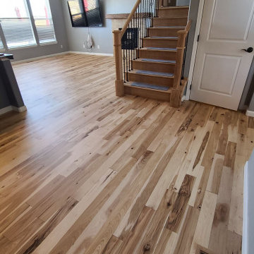 Hickory wood floor with Invisible Finish!