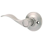 Designers Impressions - Kingston Dummy Lever, Satin Nickel, Left-Hand - Designers Impressions is a customer-focused brand dedicated to providing the finest quality decorative door hardware, door knobs, and door levers at competitive prices. Nothing on the market provides better value than Designers Impressions branded products.