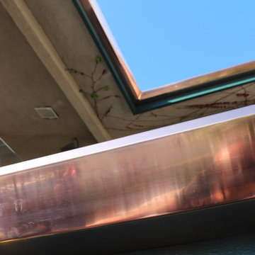 Copper Angle Faced Gutter in Redondo Beach