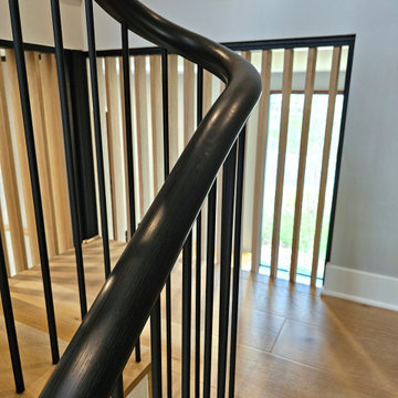 Project #115 | Staircase with Continuous Rail System Without Newels