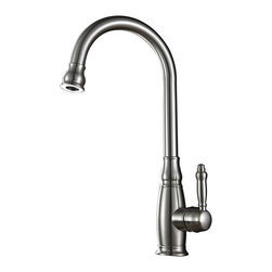 Turrubares Deck Mounted Kitchen Sink Faucet with Pull Down Sprayer - Kitchen Faucets