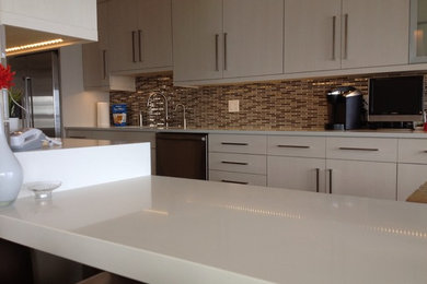 Example of a trendy kitchen design in Miami