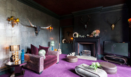 British Houzz: A Creative Home Shows Off Its Dark Side