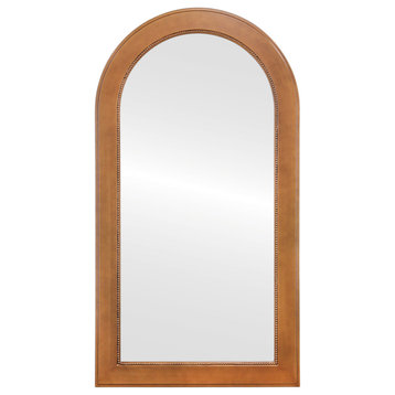 Yvonne Framed Full Length Mirror, Crescent Cathedral, 27.4"x51.4", Autumn Bronze