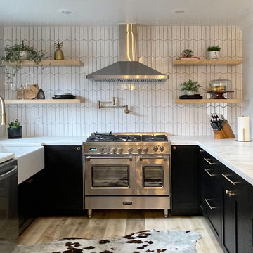 Matte Eclipse Oak: An Individual Kitchen