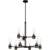 Hunter River Mill 30 Chandelier Two Tier River Mill 9 Light 30"W - Brushed