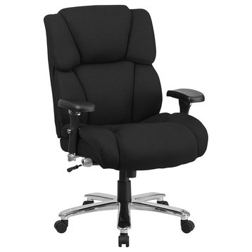 Black Fabric Big and Tall Chair Go-2149-Gg