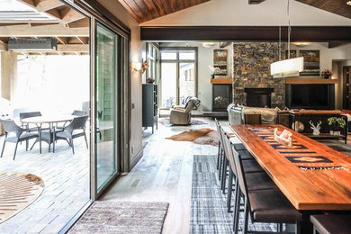 Inspiration for a contemporary sunroom remodel in Other
