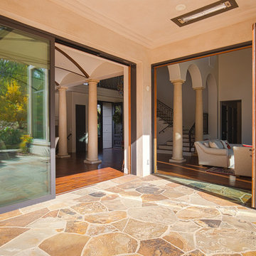 Spanish Modern Home Extends Living Space with AG Bi-Folds & Lift and Slides