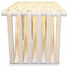 Bench Wood Backless Modern Design 72" x W 18" x H 17", Bride's Veil