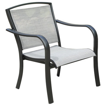 Foxhill All-Weather Aluminum Lounge Chair With Sunbrella Sling Fabric
