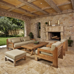 4 sz. Pattern Set Travertine - Honey Rustic - Flooring