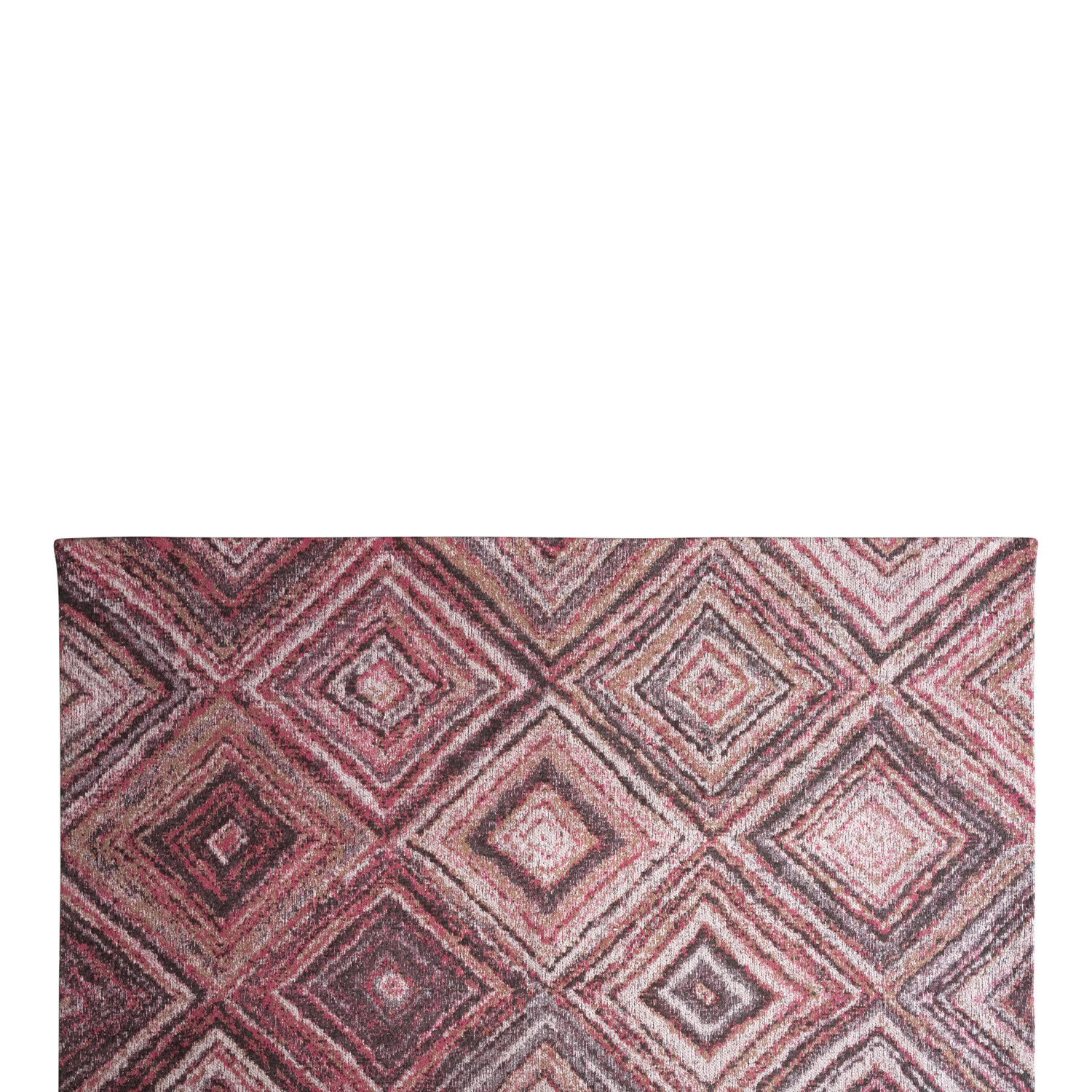 Woven Cotton Blend Diamond Print Rug - Contemporary - Area Rugs - by ...