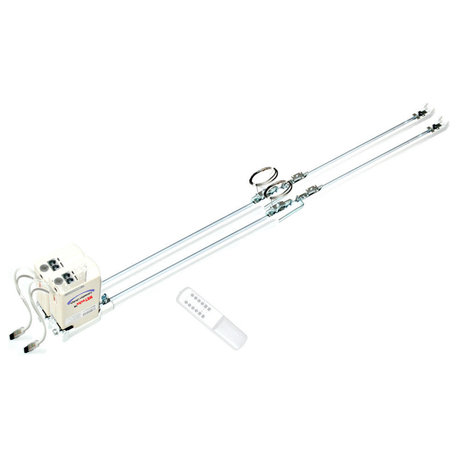240" Remote Control Electric Curtain Dual Track