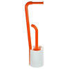 Colorful Bathroom Butler, Thermoplastic Resins, White/Orange