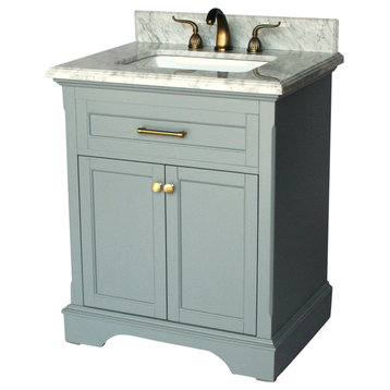 28" Contemporary Style Single Sink Bathroom Vanity Model 919-G