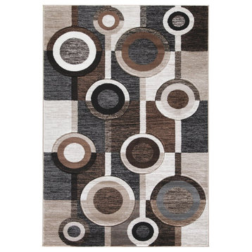 Ashley Furniture Guintte 5' x 6'7" Rug in Black and Brown