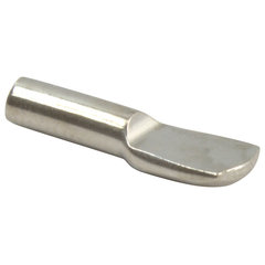 1/4 Shelf Pins, Flat Spoon Style, Nickel, 50 Pack