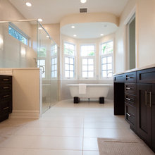 Beach house master bathroom
