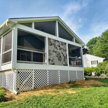 Rear view of screened porch