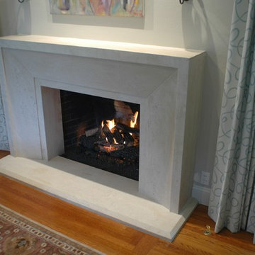 Limestone Fireplace Mantel