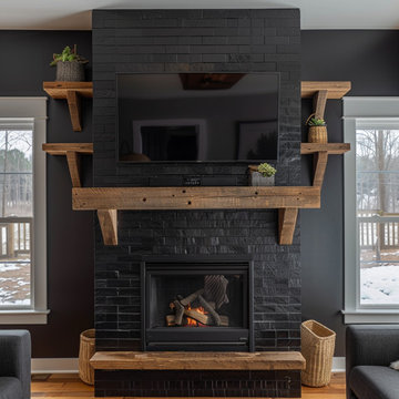 Mantels with Matching Shelves