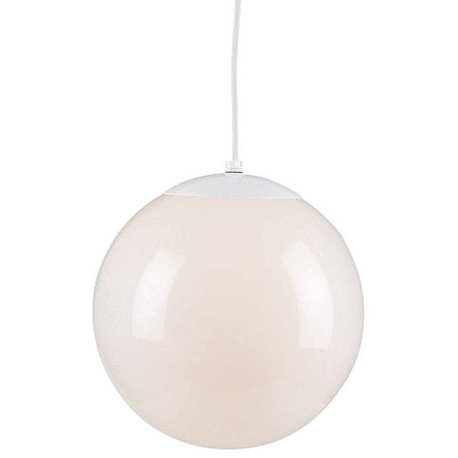 Volume Lighting V1841 1 Light Foyer 8"H Pendant - White