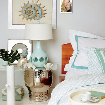 DESIGN NEW ENGLAND-2014 Issue-Commissioned 'South Beach' themed bedroom