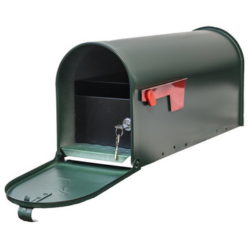 E1 Economy Mailbox Only With Locking Insert, Green