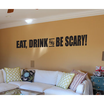 Halloween Eat drink and be scary Holiday Vinyl Wall Decal
