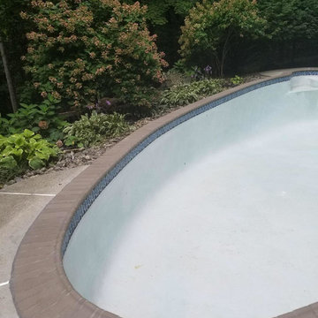 Pool tile and coping renovation in East Greenville, PA
