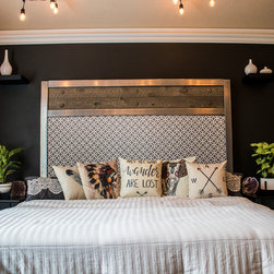 Rustic Industrial Headboard - Headboards
