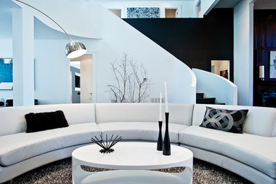Example of a trendy living room design in Other