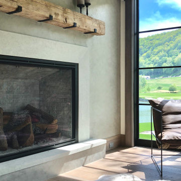 Warm Gray Venetian Plaster Finish