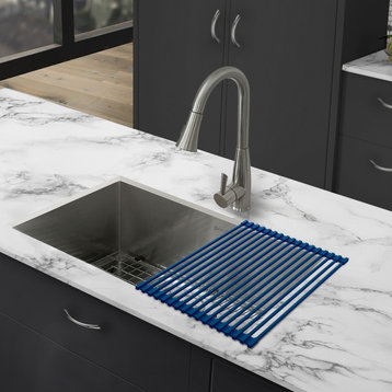 Swiss Madison 17"x13" Kitchen Sink Grid, Navy Blue