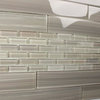 Gainsboro Warm Gray Glass Subway Tile, Sample