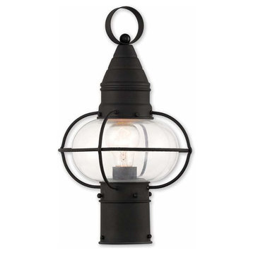 Newburyport 1-Light Post Lantern, Black