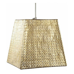 Seline Square Tapered Pendant, Metallic - Lighting