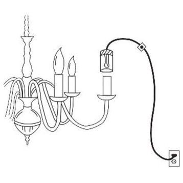 Aladdin Light Light Candelabra Base Relamping Cord