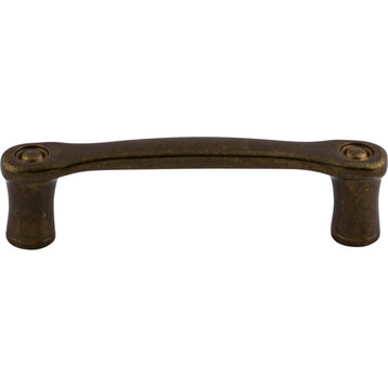 Top Knobs M972 Link 3 Inch Center to Center Handle Cabinet Pull - German Bronze