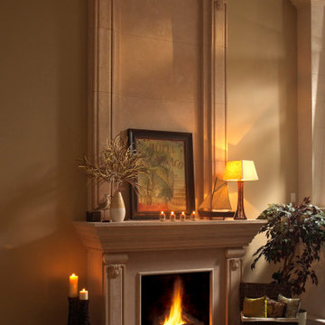 Mantels with overmantels by Omega Mantels