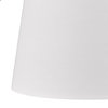 Ryleigh 1-Light Articulating Wall Sconce With Modern White Shade, Brushed Champa