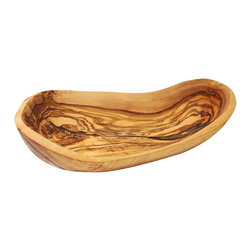 Le Souk Olivique - Olivique Natural Form Oval Bowl, 8" - Decorative Bowls