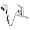 Pull-Out Kitchen Sink Faucet Spray Swivel 1-Handle Mixer Tap, Chrome