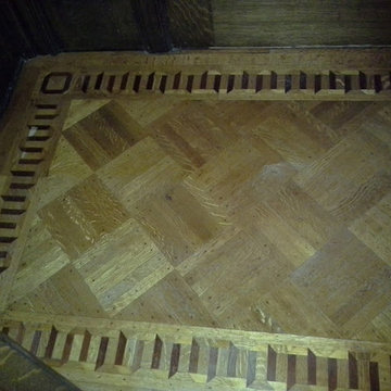Hardwood borders and inlays