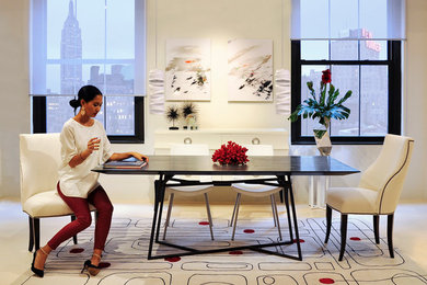 Dining room - contemporary dining room idea in New York