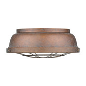Bartlett Flush Mount, Copper Patina, Copper