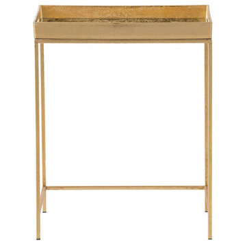Anita End or Side Table, Gold, 20"